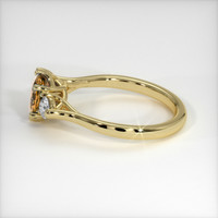1.64 Ct. Yellowish Brown Sapphire Ring, 18K Yellow Gold 4
