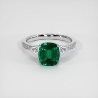 2.44 Ct. Emerald Ring, Platinum 950 1