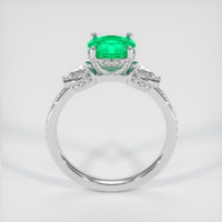 0.97 Ct. Emerald Ring, Platinum 950 3