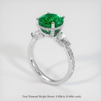 2.60 Ct. Emerald Ring, Platinum 950 2