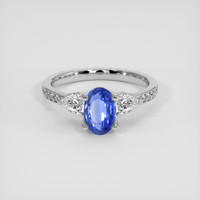 1.14 Ct. Blue Sapphire Ring, Platinum 950 1