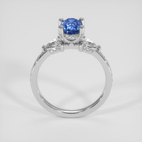 1.30 Ct. Blue Sapphire Ring, Platinum 950 3