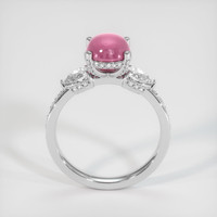 2.88 Ct. Reddish Pink Sapphire Ring, Platinum 950 3