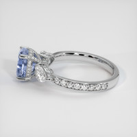 2.10 Ct. Blue Sapphire Ring, Platinum 950 4