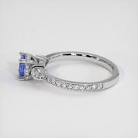 0.70 Ct. Blue Sapphire Ring, Platinum 950 4