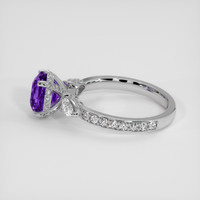 2.13 Ct. Purple Sapphire Ring, Platinum 950 4