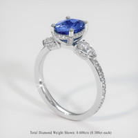 1.60 Ct. Sapphire Ring, Platinum 950 2