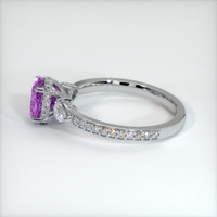 2.55 Ct. Pinkish Purple Sapphire Ring, Platinum 950 4