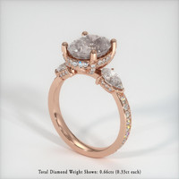 4.11 Ct. Pink Sapphire Ring, 14K Rose Gold 2