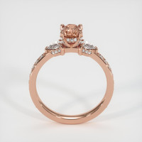 0.84 Ct. Padparadscha Sapphire Ring, 14K Rose Gold 3
