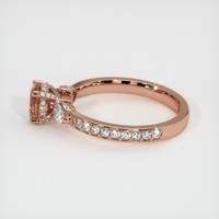 0.84 Ct. Padparadscha Sapphire Ring, 14K Rose Gold 4