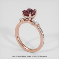 1.46 Ct. Bi Color Sapphire Ring, 14K Rose Gold 2