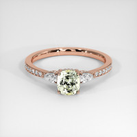 1.08 Ct. Sapphire Ring, 14K Rose Gold 1