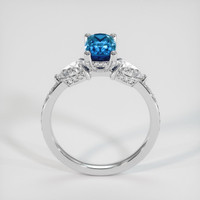 1.95 Ct. Greenish Blue Sapphire Ring, 10K White Gold 3