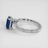 1.95 Ct. Greenish Blue Sapphire Ring, 10K White Gold 4