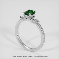 0.77 Ct. Alexandrite Ring, 14K White Gold 2