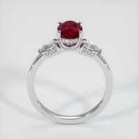 2.02 Ct. Ruby Ring, 14K White Gold 3