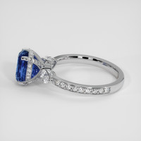 3.58 Ct. Blue Sapphire Ring, 14K White Gold 4