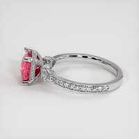 1.89 Ct. Padparadscha Sapphire Ring, 14K White Gold 4