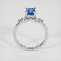 1.30 Ct. Blue Sapphire Ring, 14K White Gold 3
