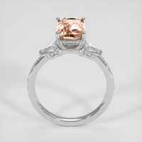 3.57 Ct. Padparadscha Sapphire Ring, 14K White Gold 3