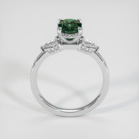 2.00 Ct. Bluish Green Sapphire Ring, 14K White Gold 3