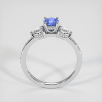 0.46 Ct. Blue Sapphire Ring, 14K White Gold 3