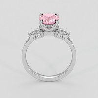 2.06 Ct. Pink Sapphire Ring, 14K White Gold 3