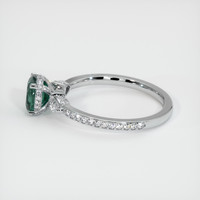 0.88 Ct. Sapphire Ring, 14K White Gold 4