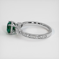 1.47 Ct. Bluish Green Sapphire Ring, 14K White Gold 4