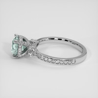 1.92 Ct. Greenish Blue Sapphire Ring, 14K White Gold 4