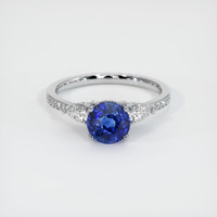 1.25 Ct. Sapphire Ring, 18K White Gold 1