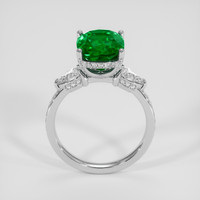 2.97 Ct. Emerald Ring, 18K White Gold 3