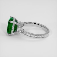 2.97 Ct. Emerald Ring, 18K White Gold 4