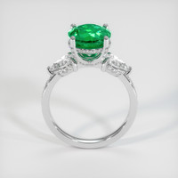 2.60 Ct. Emerald Ring, 18K White Gold 3