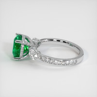 2.60 Ct. Emerald Ring, 18K White Gold 4