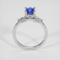 1.14 Ct. Blue Sapphire Ring, 18K White Gold 3