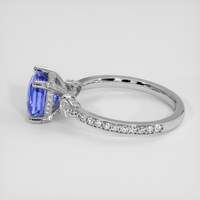 3.03 Ct. Blue Sapphire Ring, 18K White Gold 4