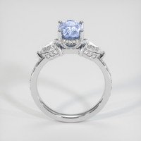 2.10 Ct. Blue Sapphire Ring, 18K White Gold 3
