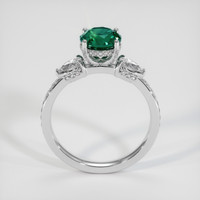 1.47 Ct. Bluish Green Sapphire Ring, 18K White Gold 3
