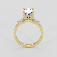 2.64 Ct. Purple Spinel Ring, 14K Yellow Gold 3