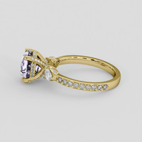 2.64 Ct. Purple Spinel Ring, 14K Yellow Gold 4
