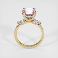 4.65 Ct. Purplish Pink Sapphire Ring, 14K Yellow Gold 3