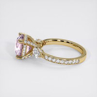 4.65 Ct. Purplish Pink Sapphire Ring, 14K Yellow Gold 4