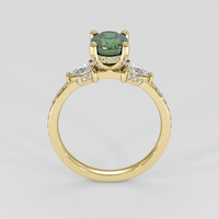 1.73 Ct. Green Sapphire Ring, 14K Yellow Gold 3