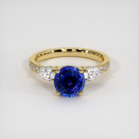 2.22 Ct. Blue Sapphire Ring, 14K Yellow Gold 1
