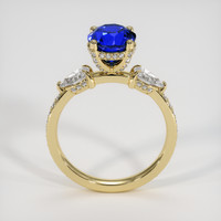 2.22 Ct. Blue Sapphire Ring, 14K Yellow Gold 3