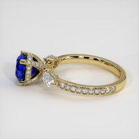 2.22 Ct. Blue Sapphire Ring, 14K Yellow Gold 4