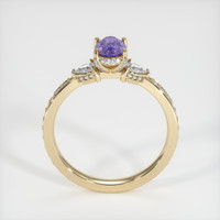 0.78 Ct. Violet Sapphire Ring, 14K Yellow Gold 3
