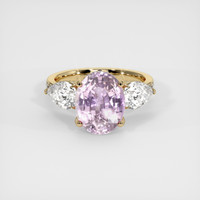 3.22 Ct. Sapphire Ring, 14K Yellow Gold 1